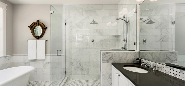 bathroom shower door installation in Lealman